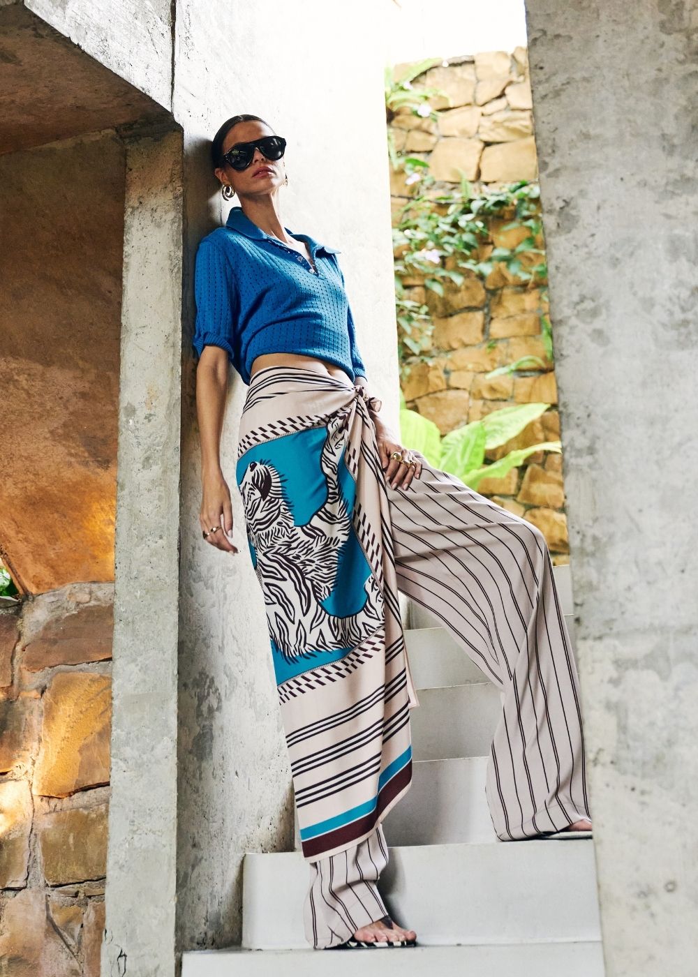 Lenço Acetinado Fátima Estampado