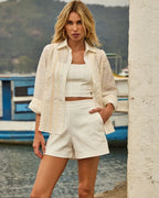 SHORTS TRADICIONAL GI OFF WHITE