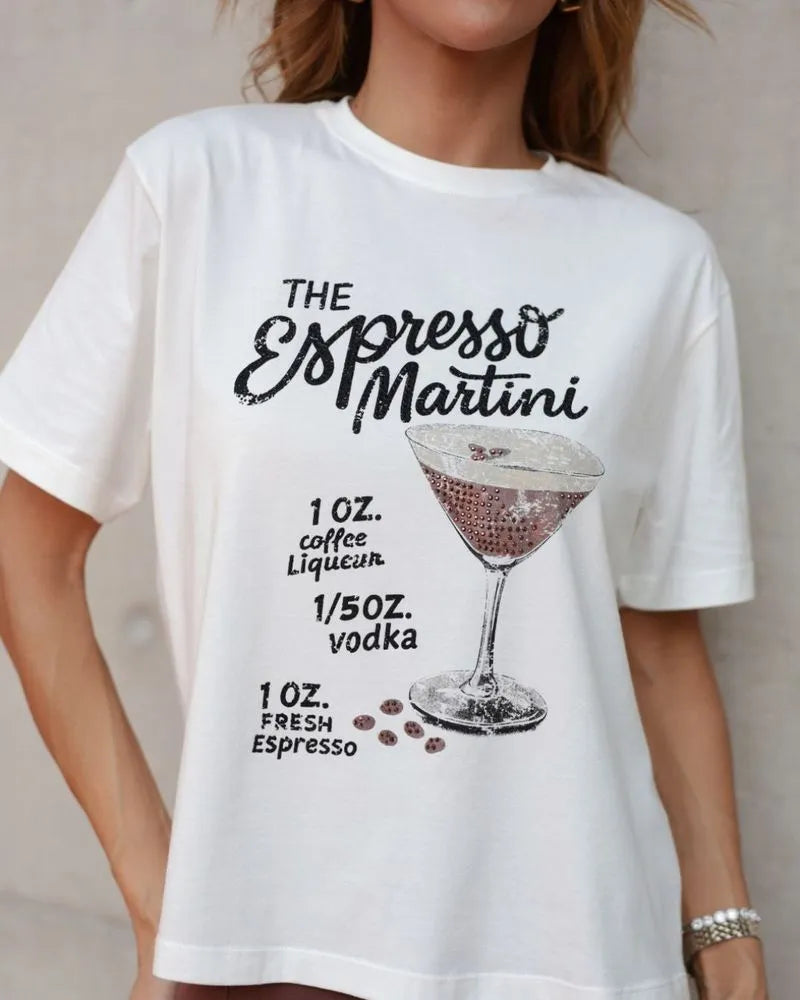 MAXI TEE ESPRESSO MARTINI OFF WHITE