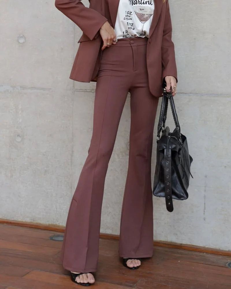 CALÇA BOOTCUT MARROM