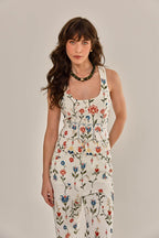 Blusa Maitê Sarja Estampada – Linda de Morrer