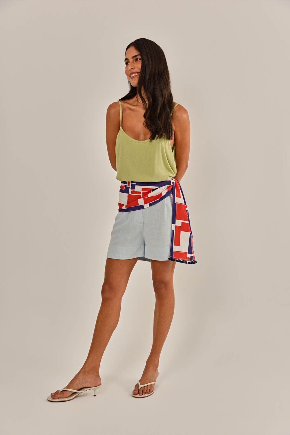 Shorts Luma Azul Claro – Linda de Morrer