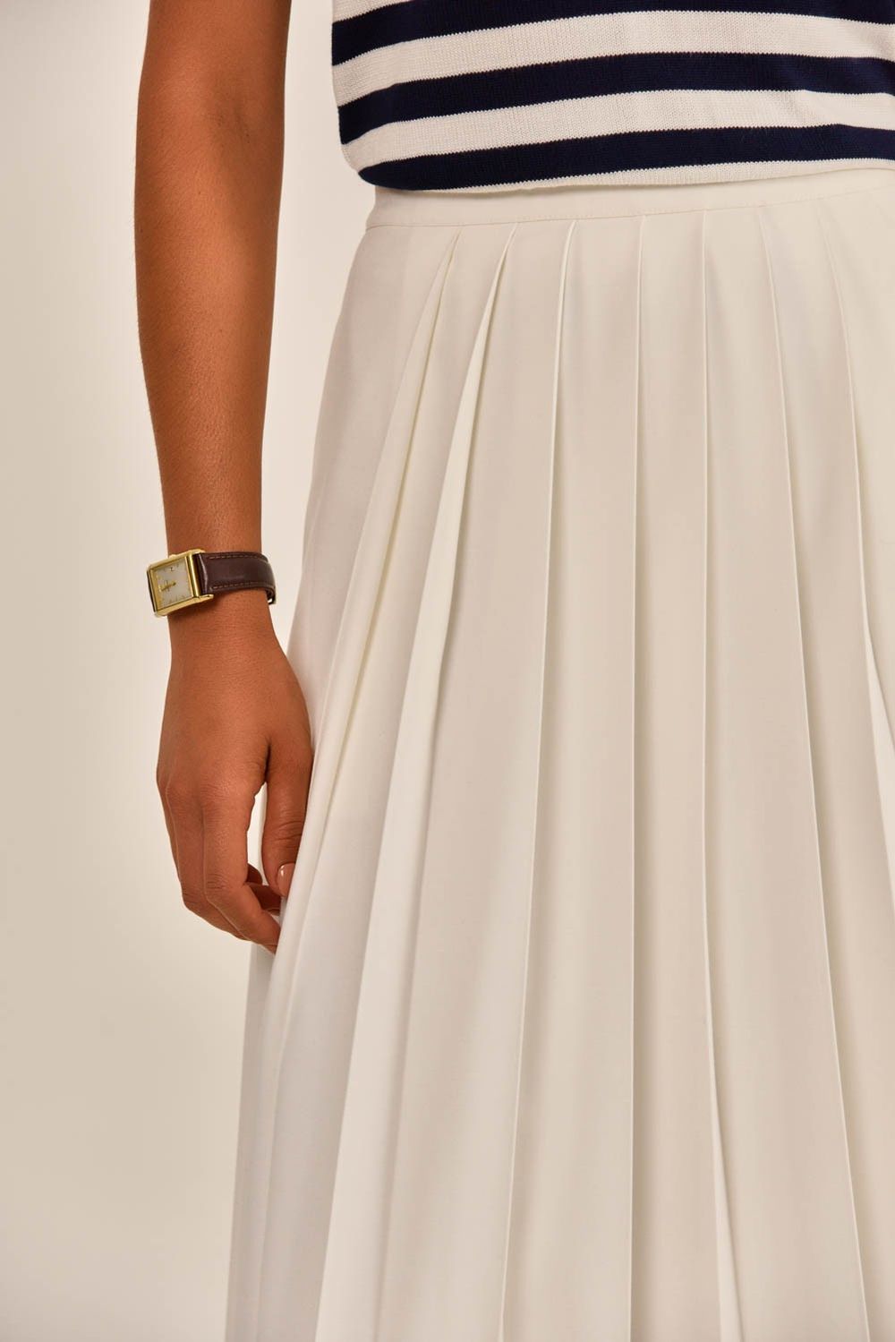Saia Artsy Alfaiataria Plissada Off White