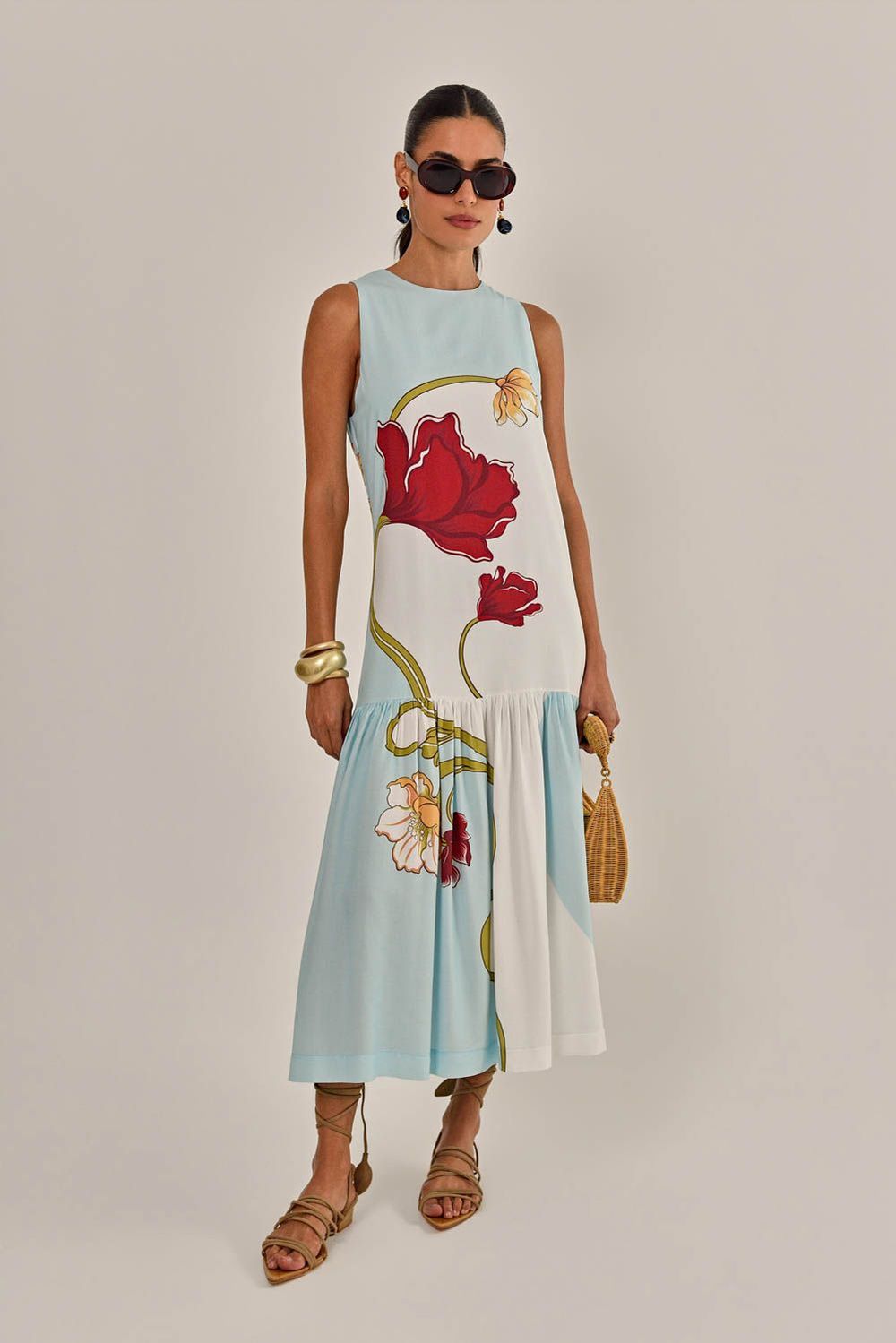 Vestido Mara Crepe Estampado – Linda de Morrer