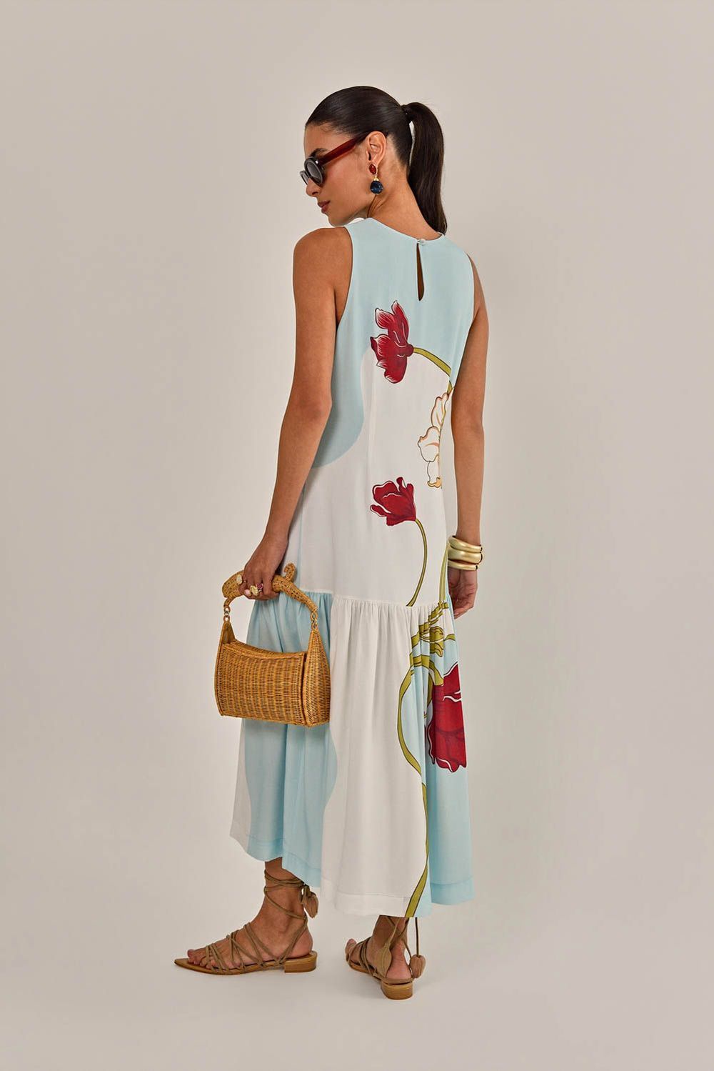 Vestido Mara Crepe Estampado – Linda de Morrer