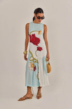 Vestido Mara Crepe Estampado – Linda de Morrer