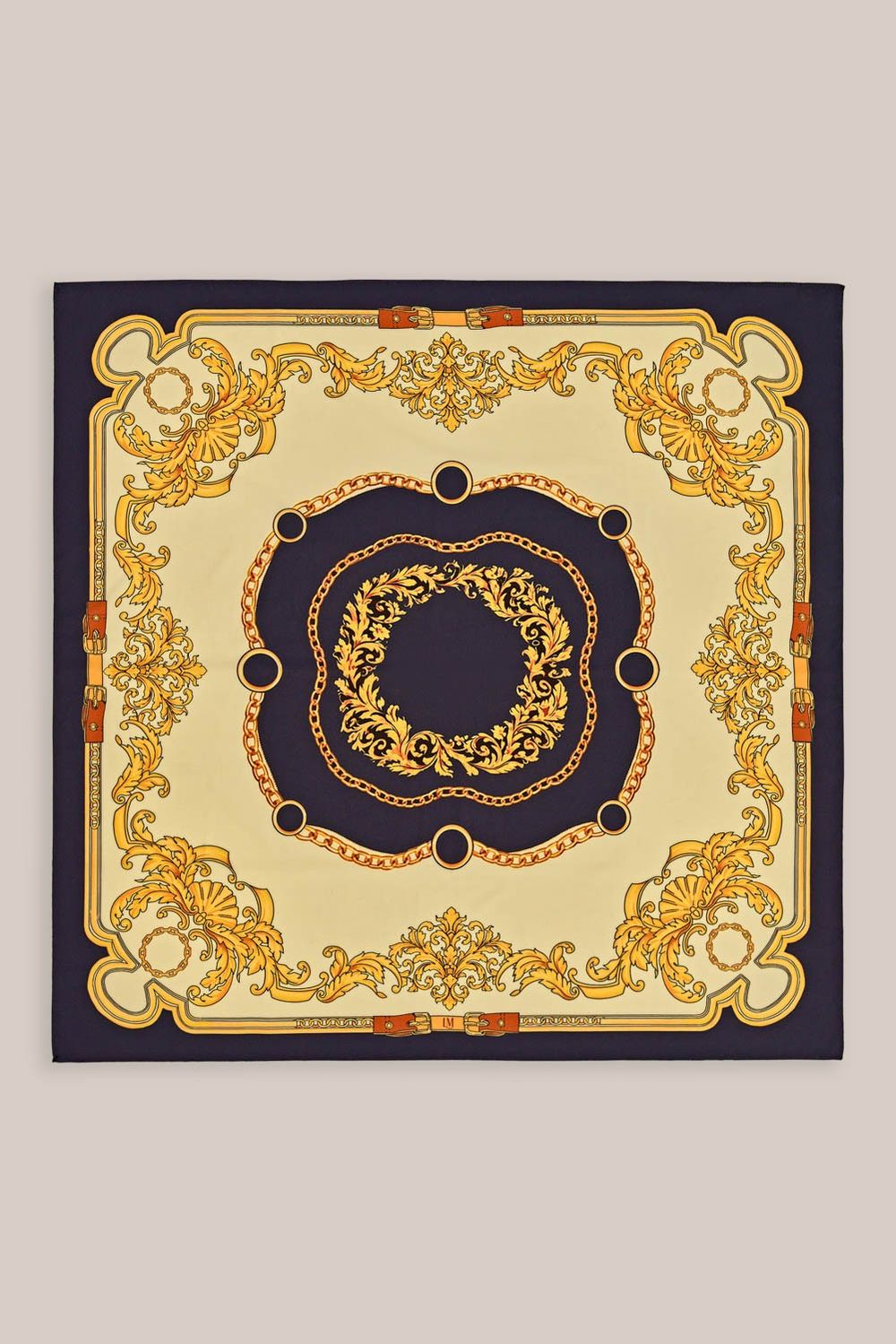 Lenço Essential Estampado Azul Marinho