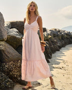 VESTIDO CORPO DRAPEADO ROSA BALLET
