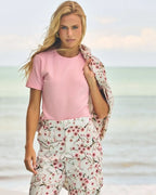 T-SHIRT MALHA CROPPED ROSA CANDY