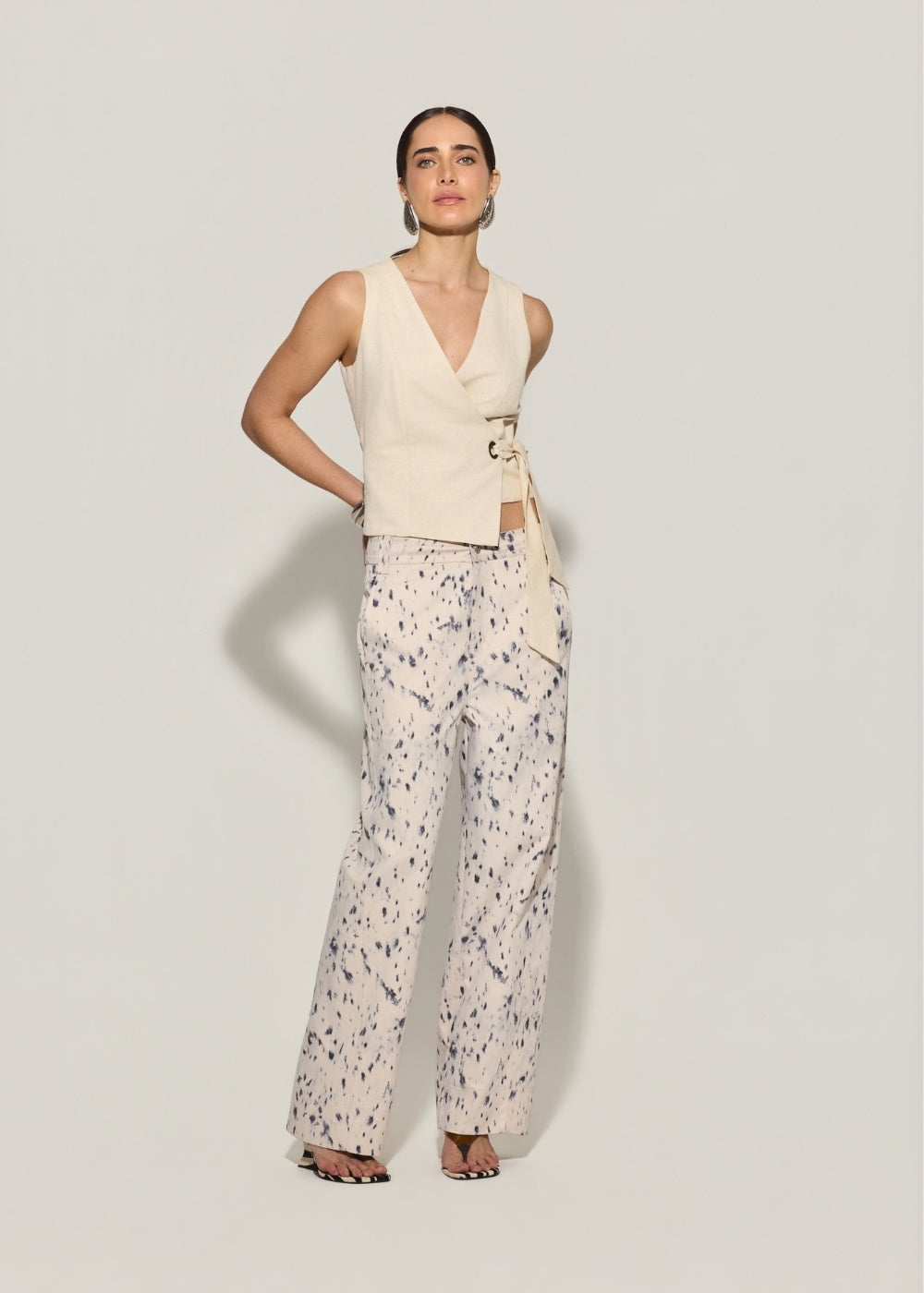 Blusa Linho Josiane Cru – Raizz