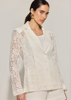 Blazer Renda Bárbara Off White – Raizz