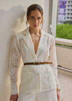 Blazer Renda Bárbara Off White – Raizz