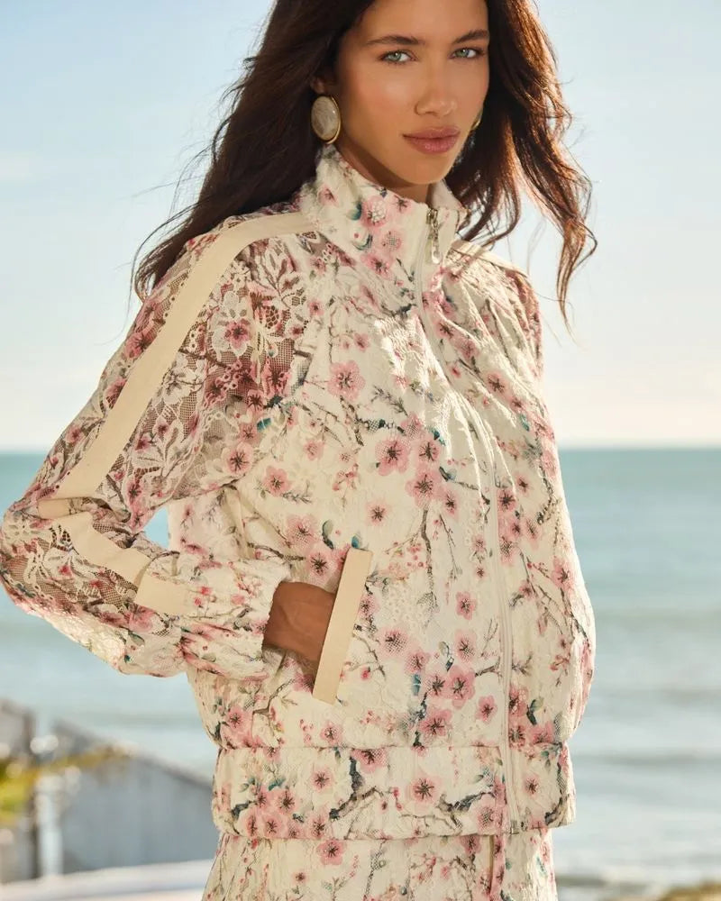 JAQUETA RENDA ESTAMPADA CHERRY BLOSSOM