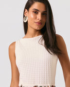 BODY MALHA CLARA OFF WHITE