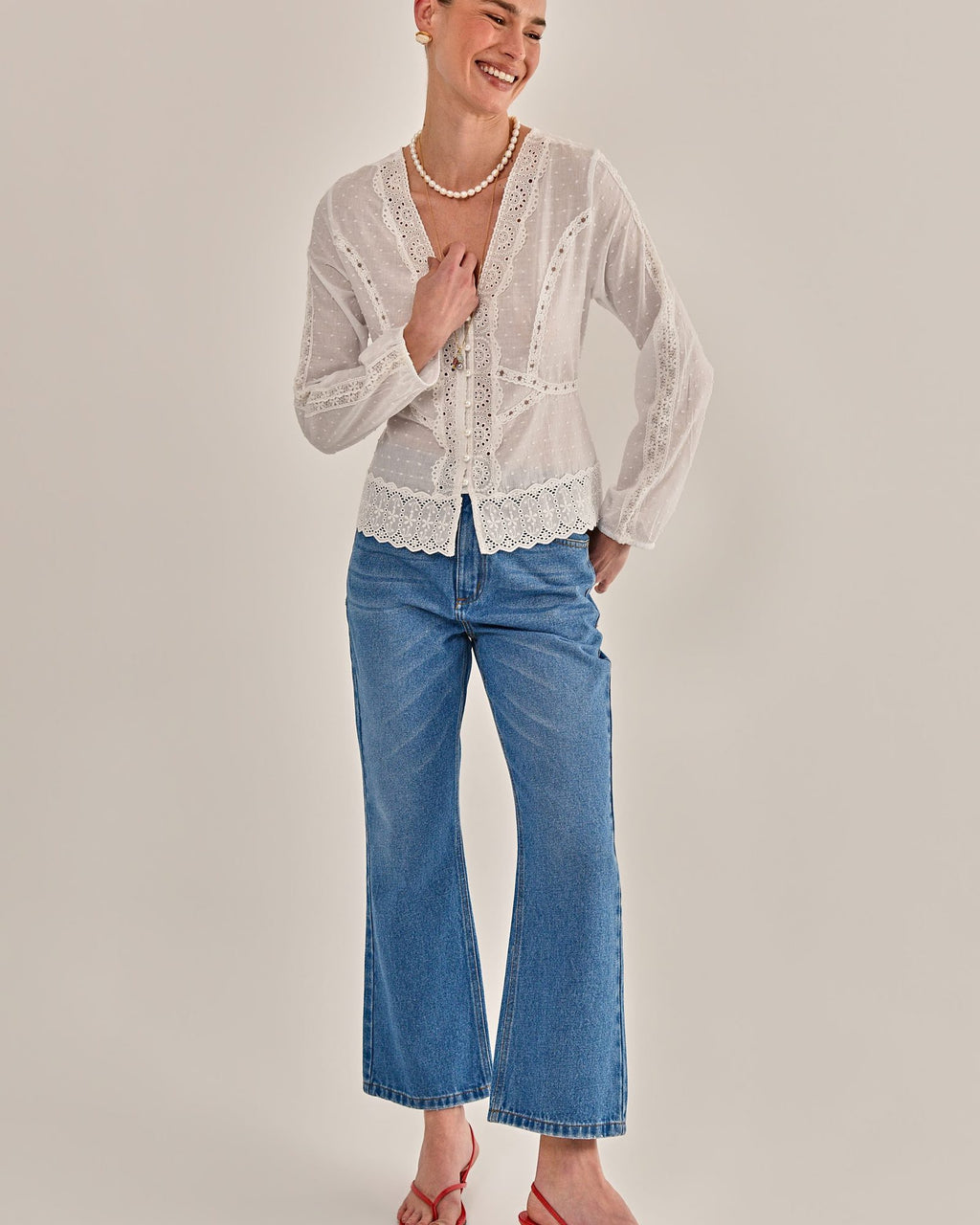BLUSA HELÔ OFF WHITE
