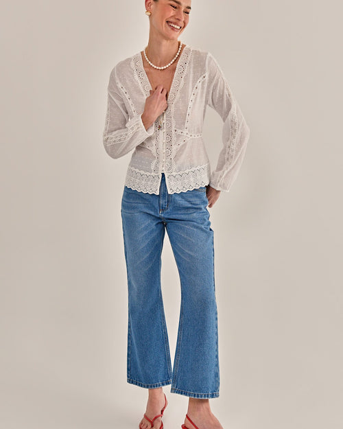 BLUSA HELÔ OFF WHITE
