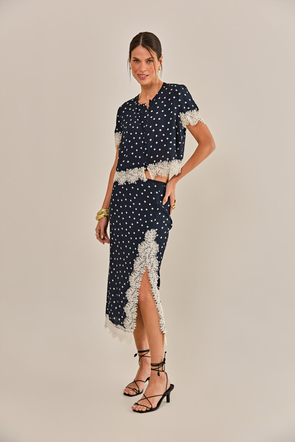 BLUSA ILZA CREPE DE VISCOSE ESTAMPADA