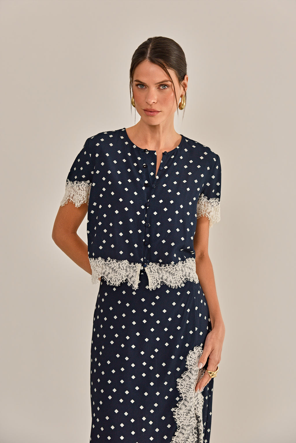 BLUSA ILZA CREPE DE VISCOSE ESTAMPADA