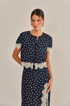 BLUSA ILZA CREPE DE VISCOSE ESTAMPADA