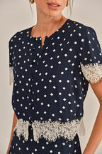 BLUSA ILZA CREPE DE VISCOSE ESTAMPADA