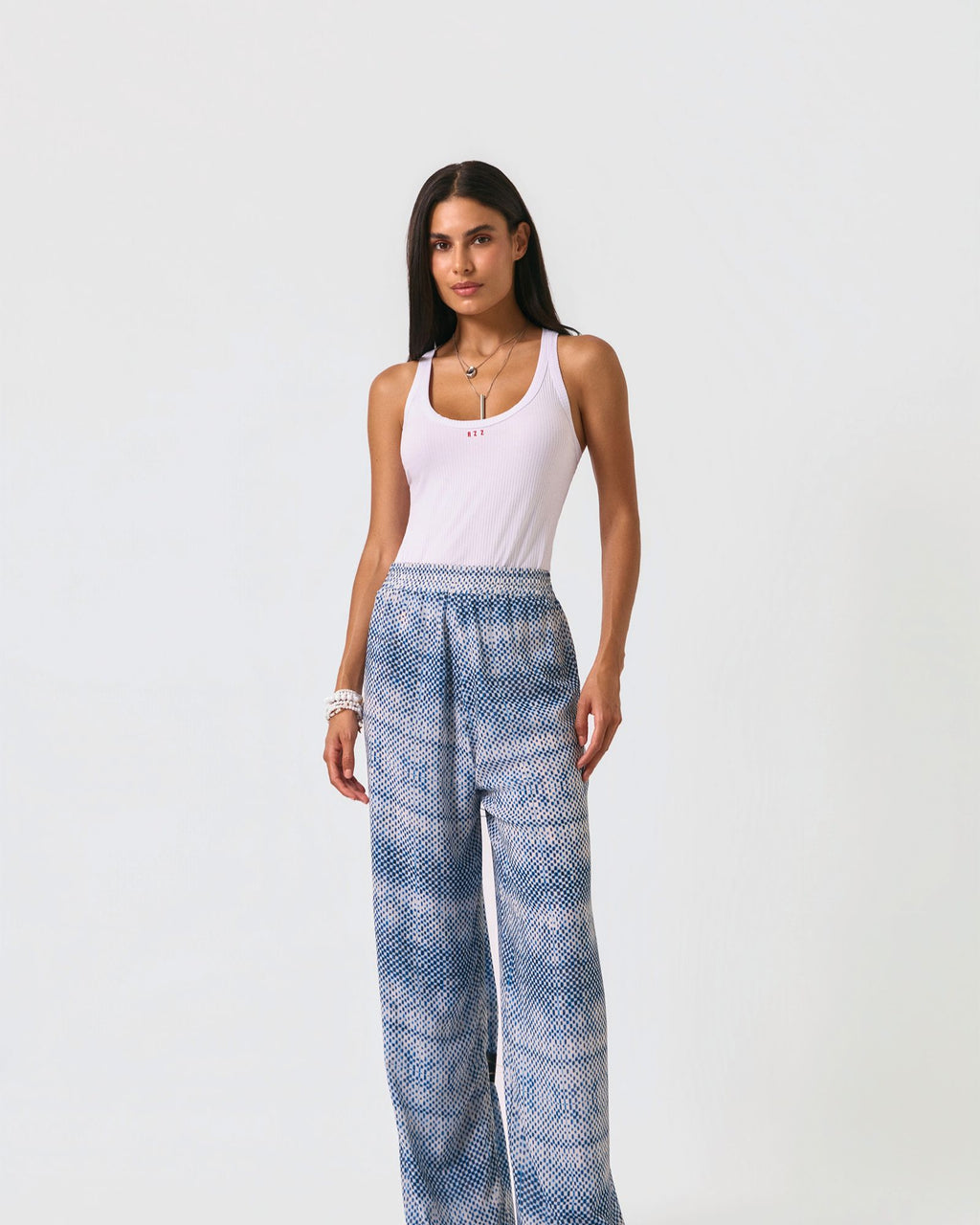 CALÇA ESTAMPADA CHIFFON LOLLA DUPLA FACE