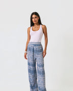 CALÇA ESTAMPADA CHIFFON LOLLA DUPLA FACE