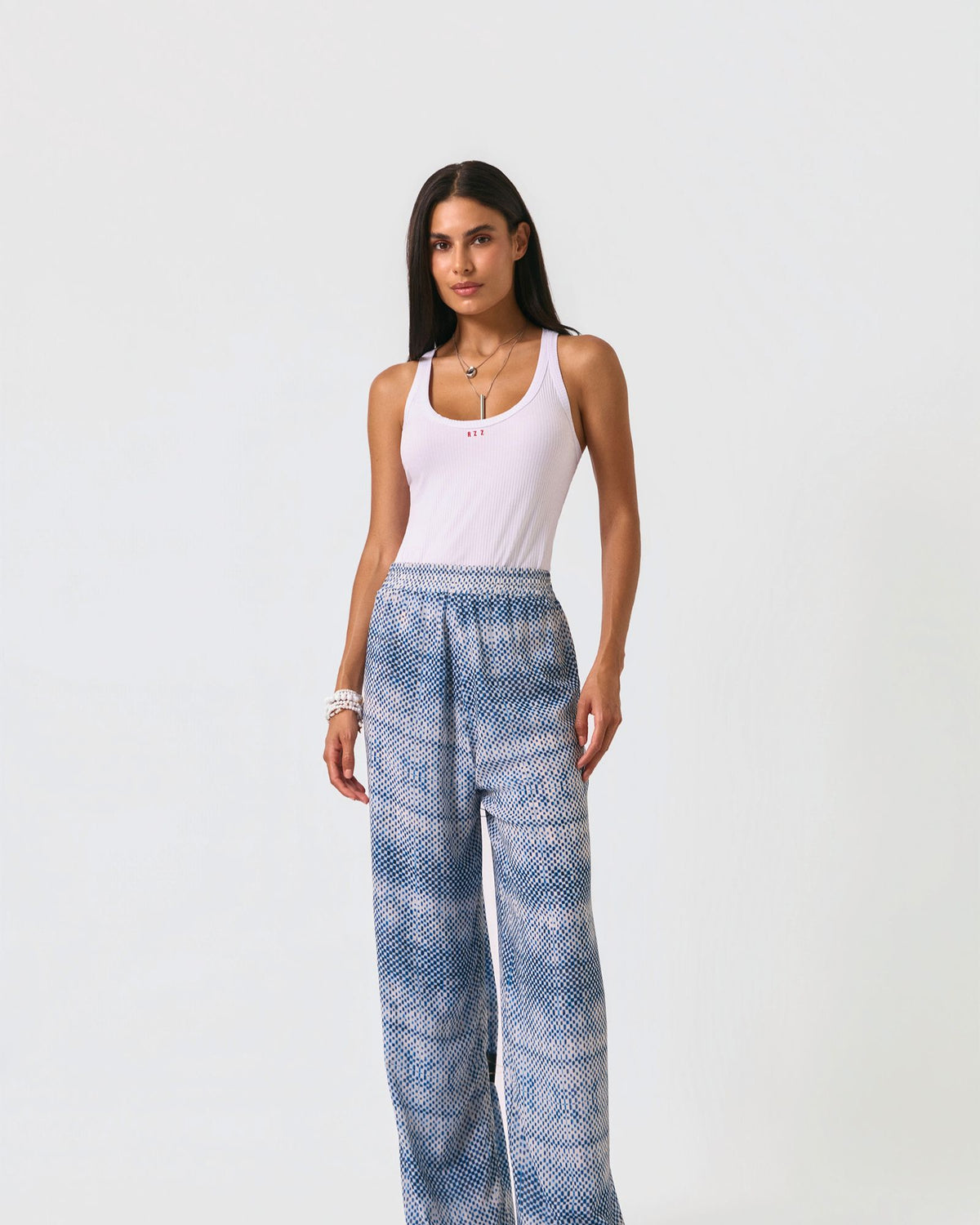 CALÇA ESTAMPADA CHIFFON LOLLA DUPLA FACE