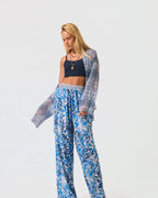CALÇA ESTAMPADA CHIFFON LOLLA DUPLA FACE