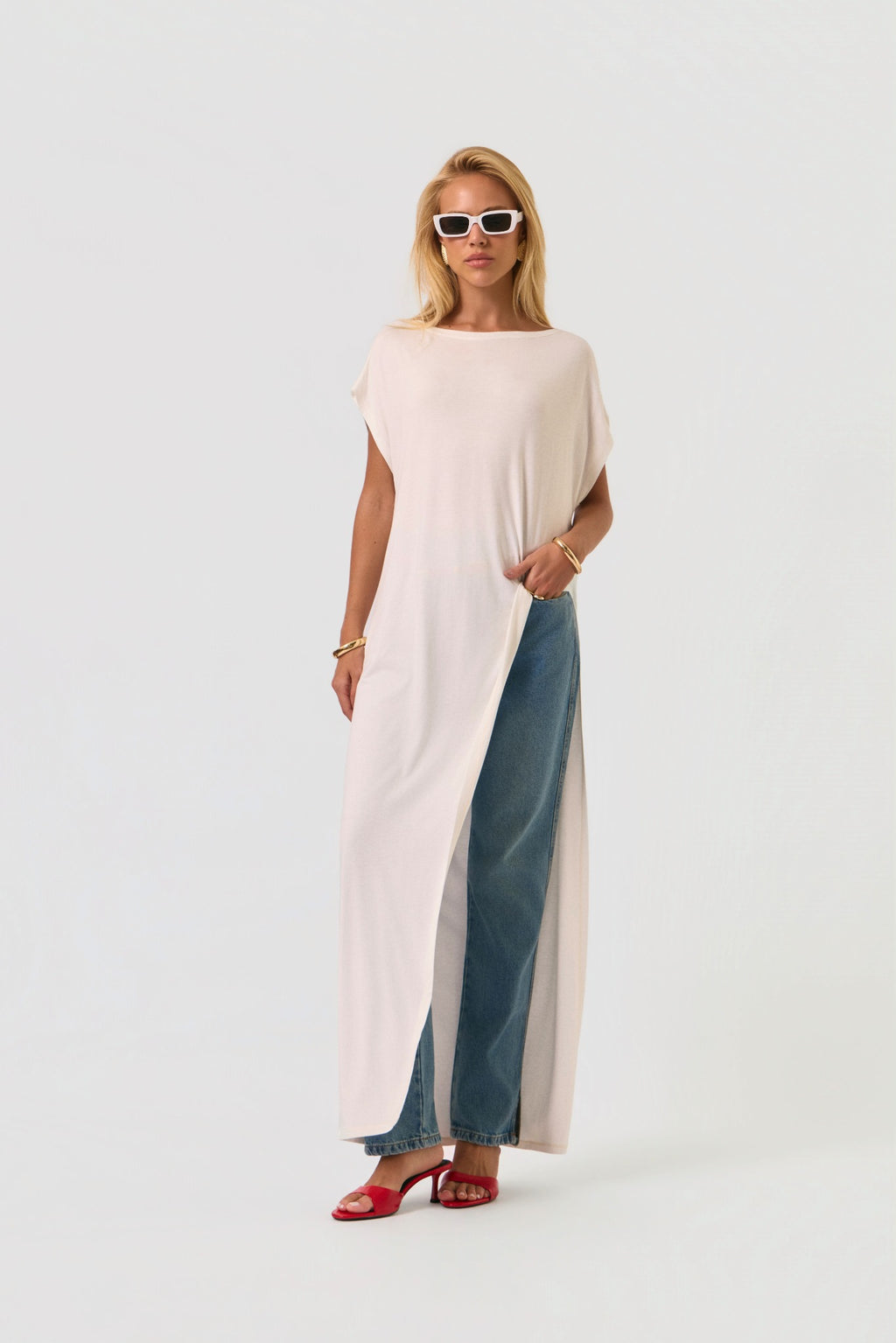 BLUSA MALHA KHARIME OFF WHITE
