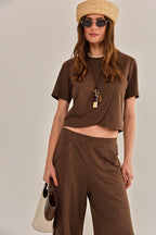 BLUSA INFINITO MARROM