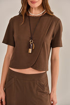 BLUSA INFINITO MARROM