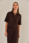 CAMISA CHLOE MARROM