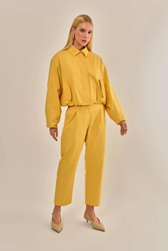 CALÇA FABIOLA AMARELO